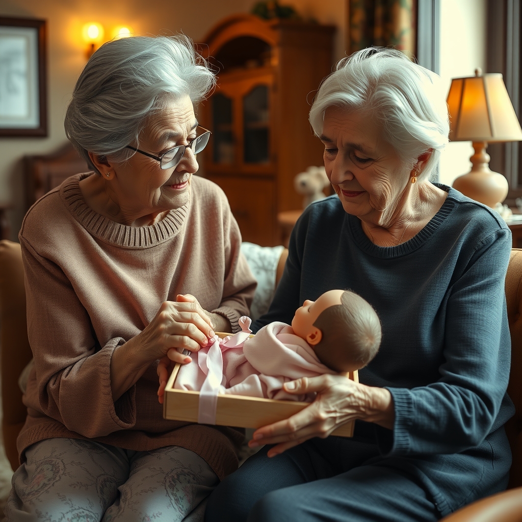 Il momento emozionante di ricevere una bambola reborn come regalo
