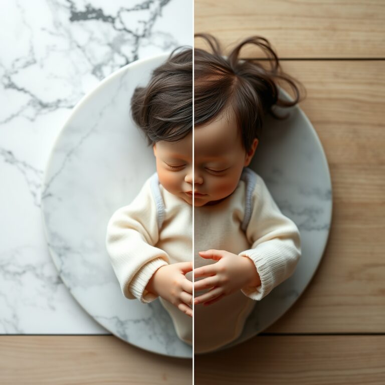 Confronto tra bambola reborn in silicone e vinile