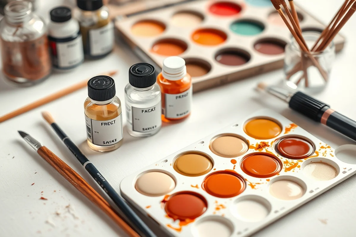 pennelli fini e colori Genesis Heat-Set per dipingere bambole reborn in silicone