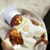 Bambola Reborn Jacob Mini 18cm — Micro Preemie Full Body Silicone Maschietto Afro Terapeutica Antistress