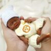 Bambola Reborn Jacob Mini 18cm — Micro Preemie Full Body Silicone Maschietto Afro Terapeutica Antistress