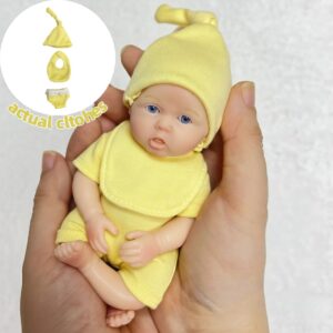 Bambola Reborn Lily Mini 15cm — Genesis Hand-Painted Artist Edition Femminuccia 4 Combinazioni Occhi e Vestito