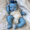 Bambola Reborn Nayla Avatar 49cm — Stile Na'vi Pelle Azzurra Fluorescente con Spot Luminescenti al Buio