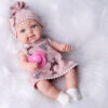 Bambola Reborn Perla Mini 13cm — Micro Preemie Silicone Full Body con Video in Pagina