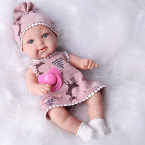 Bambola Reborn Perla Mini 13cm — Micro Preemie Silicone Full Body con Video in Pagina dettaglio