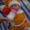 Bambola Reborn Sarah Mini 18cm — Micro Preemie Full Body Silicone Femminuccia Espressione Dolce