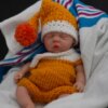 Bambola Reborn Sarah Mini 18cm — Micro Preemie Full Body Silicone Femminuccia Espressione Dolce