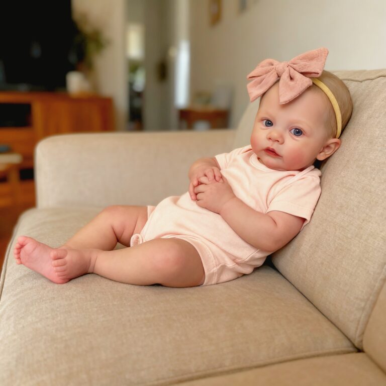Foto bambola reborn Bambola Reborn Sunny Sorridente 49cm