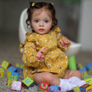 Bambola Reborn Lydie 60cm — Toddler Realistica con Pelle 3D e Pittura Artigianale