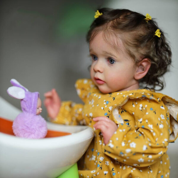 Lydie reborn con vestitino taglia 3-6 mesi
