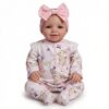 Bambola Reborn Emma 48cm Saskai vista principale con vestitino