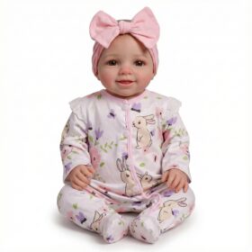 Bambola Reborn Emma 48cm — Neonata Realistica con Corpo Morbido e Pelle 3D Artigianale