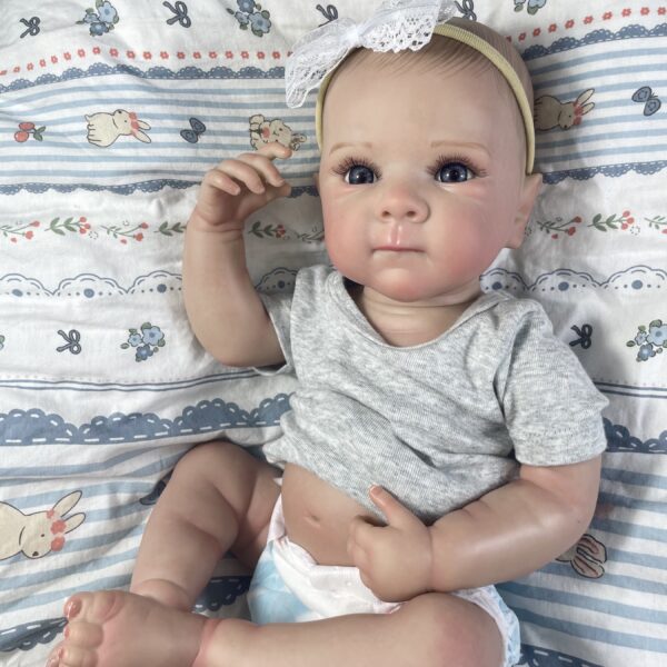Bambola Reborn Luisa 46cm — Corpo in Vinile Lavabile, Unghie Dipinte a Mano 3 Bambola Reborn Luisa 46cm — Corpo in Vinile Lavabile, Unghie Dipinte a Mano