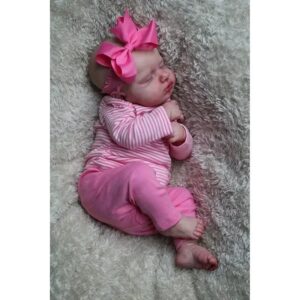 Bambola Reborn Adriana 50cm — Neonata Addormentata Grande, Profumata di Borotalco dettaglio