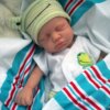 Bambole Reborn Maschio Diego 4 Bambola Reborn Diego dormiente in swaddle a righe azzurre e rosse