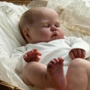 Bambola Reborn Enzo 48cm — Maschio Addormentato Cuddly, Corpo Morbido Ponderato