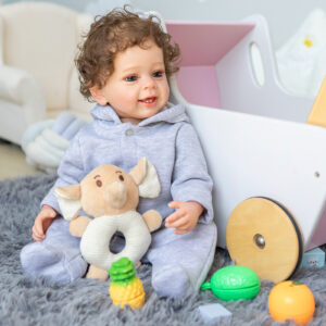 Bambola Reborn Matteo 55cm — Toddler Maschio con Capelli Rooted Fiber, Video in Pagina dettaglio