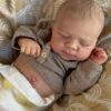 Bambola Reborn Francesco 49cm — Maschio Dormiente con Pelle 3D Multi-Strato e Vene Visibili